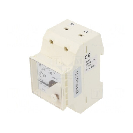 Voltmetru DIN True RMS 0-500V 40-72Hz | Electronic-mag.ro | Componente Electronice
