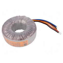 Transformator: toroidal | 225VA | 230VAC | 25V | 25V | 4,5A | 4,5A | H: 50mm | 55163-P1S2