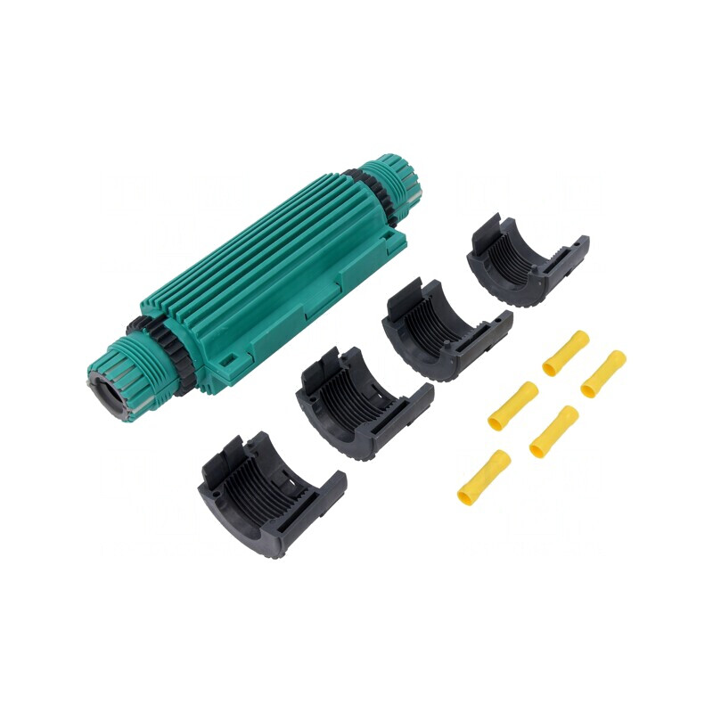 Mufă cu gel RELICON verde IP68 190mm | Electronic-mag.ro | Componente Electronice