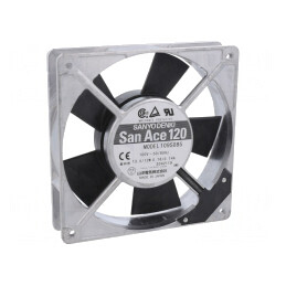 Ventilator: AC | axial | 120x120x25mm | 117m3/h | 38dBA | cu bilă | 109S085