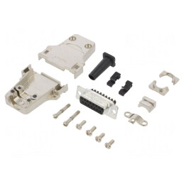 Conector D-Sub 15 PIN Mamă cu Șurub pe Cablu | Electronic-mag.ro | Componente Electronice