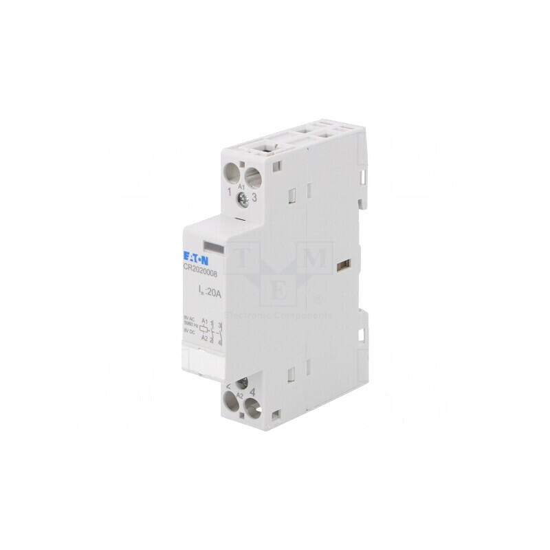 Contactor 2P 20A 8VAC NO x2 | Electronic-mag.ro | Componente Electronice