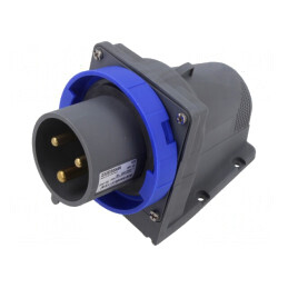 Conector Alimentare AC Trifazat Soclu Tată Unghiular IP67 | Electronic-mag.ro | Componente Electronice