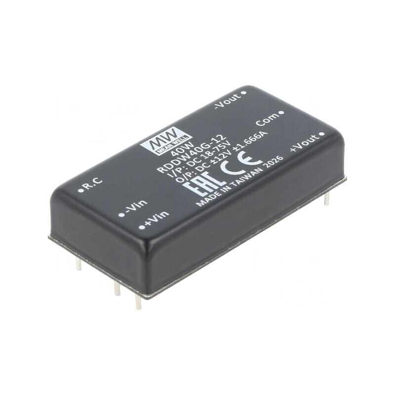 Convertor DC/DC 40W 18-75V la 12V și -12V | Electronic-mag.ro | Componente Electronice Convertor DC/DC 40W 18-75V la 12V și -12V | Electronic-mag.ro | Componente Electronice