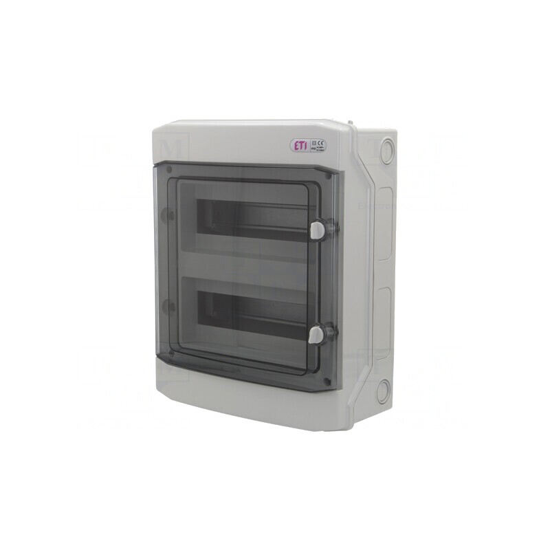 Carcasă pentru aparatură modulară IP65 gri deschis 24 | Electronic-mag.ro | Componente Electronice