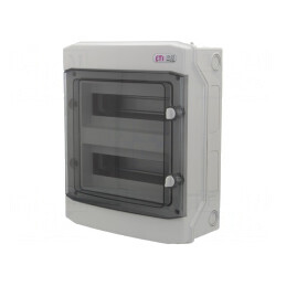 Carcasă pentru aparatură modulară IP65 gri deschis 24 | Electronic-mag.ro | Componente Electronice