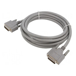 Cablu; D-Sub 26pin mufă,din ambele părţi; 3m; gri; conexiune 1: 1