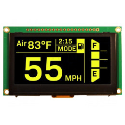 Afișaj OLED Grafic 2.7" 128x64 Galben | Electronic-mag.ro | Componente Electronice