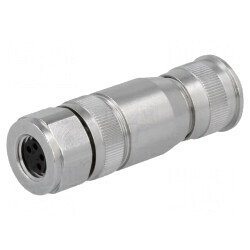 Conector M8 Mamă 4PIN Ecranat IP67 4A | Electronic-mag.ro | Componente Electronice