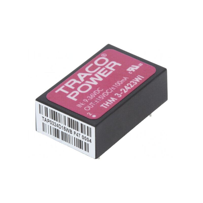 Convertor DC/DC 3W 9-36V la 15V și -15V DIP24 | Electronic-mag.ro | Componente Electronice