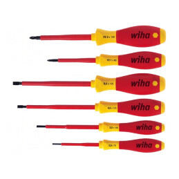 Kit Șurubelnițe Pozidriv Plată SoftFinish Electric 6 Bucăți WIHA | Electronic-mag.ro | Componente Electronice