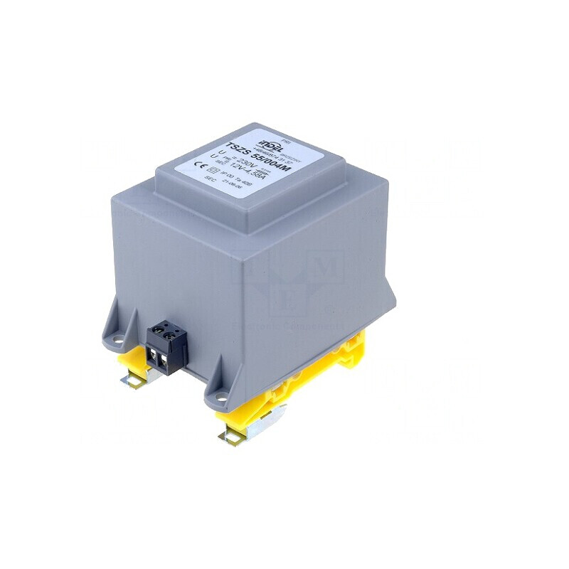 Transformator încapsulat 60VA 230V-12V 5A DIN | Electronic-mag.ro | Componente Electronice