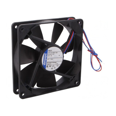 Ventilator axial 12V 119x119x25mm 170m3/h 43dBA cu bilă | Electronic-mag.ro | Componente Electronice