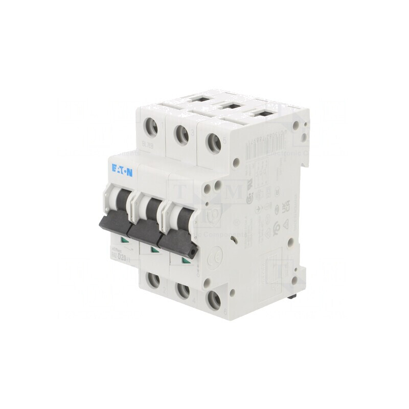 Întrerupător de Supracurent 20A 3 Poli 15kA 230/400V | Electronic-mag.ro | Componente Electronice