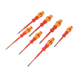 Kit Șurubelnițe Izolate 1kVAC pentru Electricieni WERA | Electronic-mag.ro | Componente Electronice