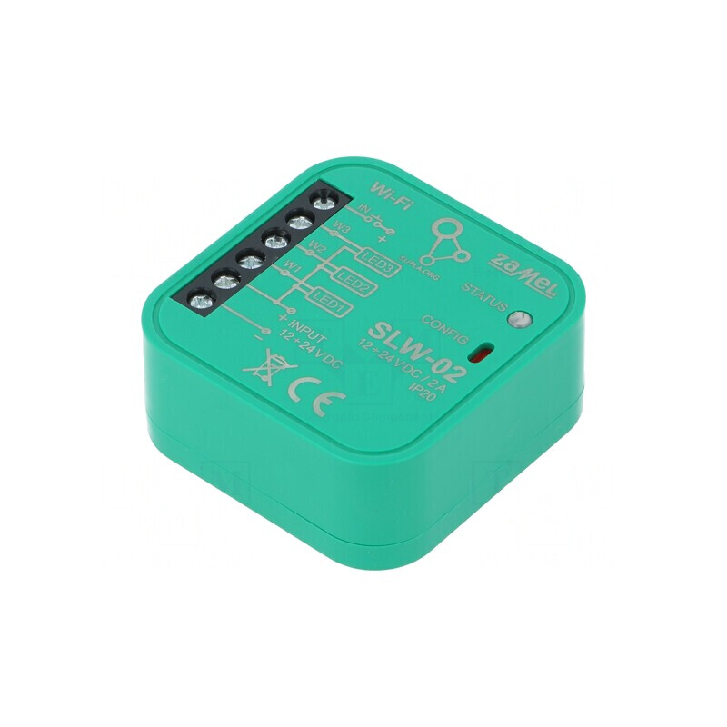 Controler LED SUPLA în cutie de metal 12-24VDC IP20 SLW-02 | Electronic-mag.ro | Componente Electronice
