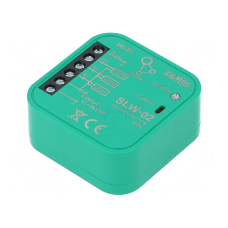 Controler LED SUPLA în cutie de metal 12-24VDC IP20 SLW-02 | Electronic-mag.ro | Componente Electronice