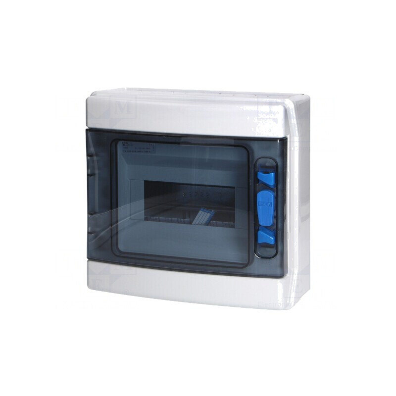 Carcasă Albă pentru Aparatură Modulară IP65 ABS 8 Module | Electronic-mag.ro | Componente Electronice
