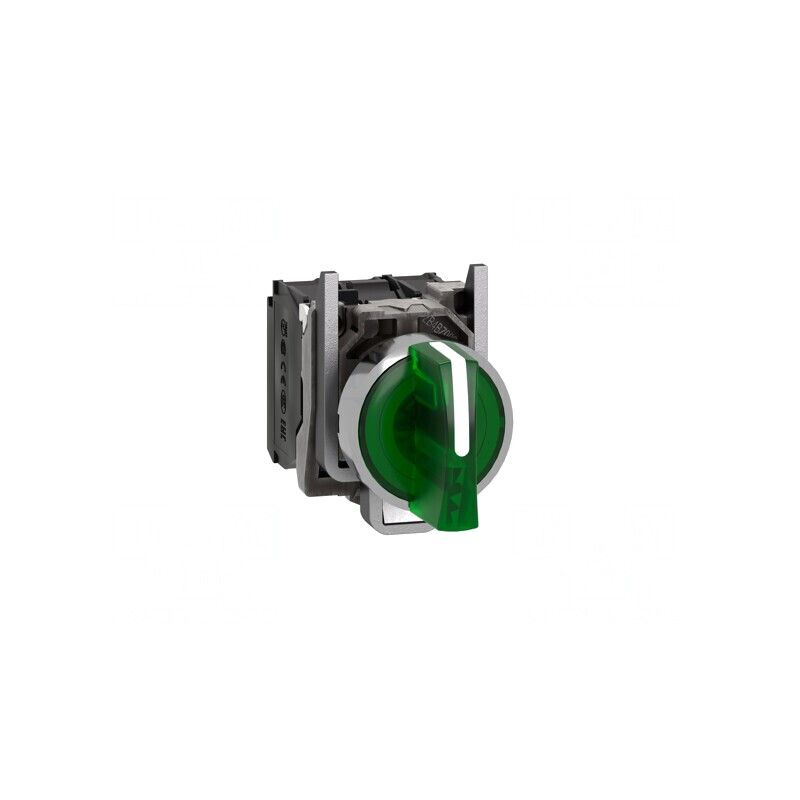 Comutator rotativ 22mm verde LED 24V | Electronic-mag.ro | Componente Electronice