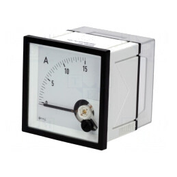 Ampermetru de Panou DC 0-15A Clasa 1.5 72x72mm | Electronic-mag.ro | Componente Electronice