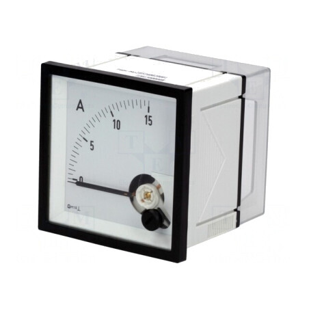 Ampermetru de Panou DC 0-15A Clasa 1.5 72x72mm | Electronic-mag.ro | Componente Electronice
