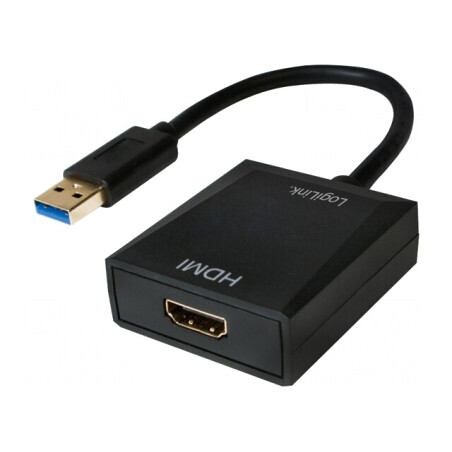Adaptor USB 2.0/3.0 la HDMI, Negru | Electronic-mag.ro | Componente Electronice