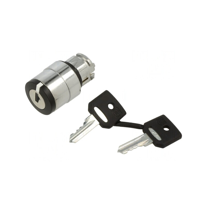 Comutator rotativ cu cheie 22mm 3 poziții negru ZB4BG3 | Electronic-mag.ro | Componente Electronice