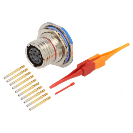 Conector militar dimensiune 13 mamă MIL-DTL-38999 Series III | Electronic-mag.ro | Componente Electronice