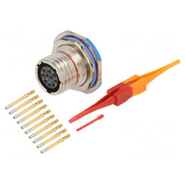 Conector militar dimensiune 13 mamă MIL-DTL-38999 Series III | Electronic-mag.ro | Componente Electronice