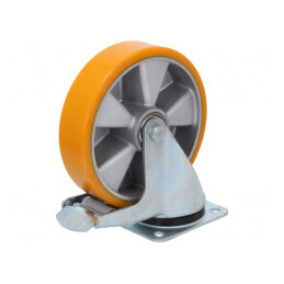 Roată de transport poliuretan 200mm 500kg | Electronic-mag.ro | Componente Electronice