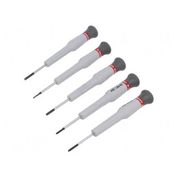Set Şurubelniţe Precizie Phillips și Plată - 5 buc. | Electronic-mag.ro | Componente Electronice