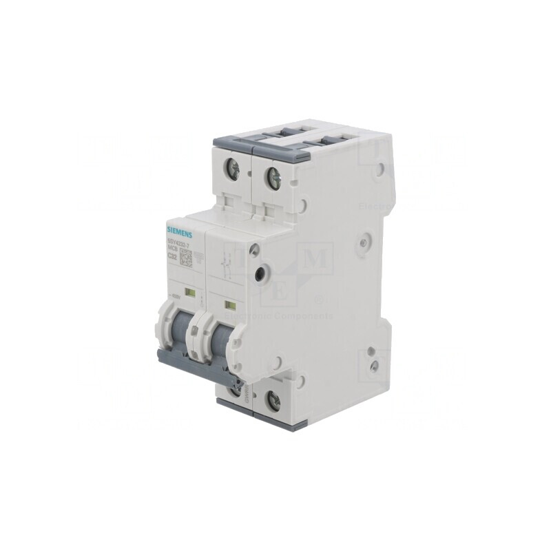 Întrerupător de Supracurent 32A Poli 2 10kA 230/400V | Electronic-mag.ro | Componente Electronice