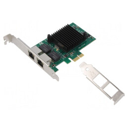Card Extensie PC PCIe RJ45 x2 1Gbps | Electronic-mag.ro | Componente Electronice