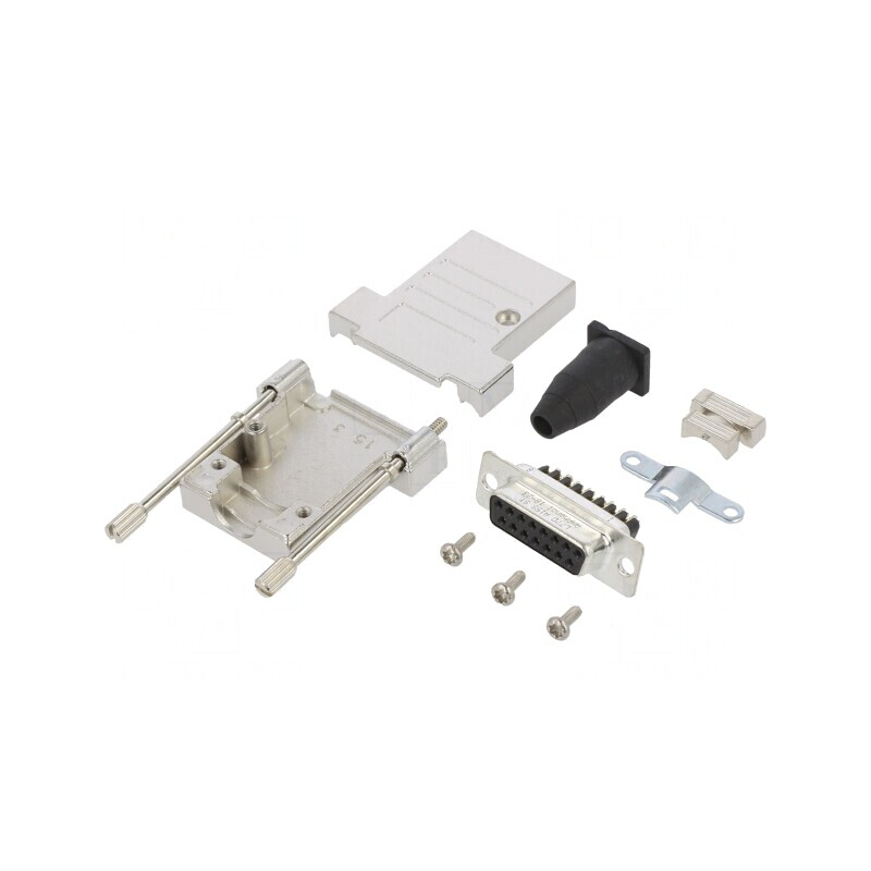 Conector D-Sub 15-Pin Mamă cu Terminal Șurub pe Cablu | Electronic-mag.ro | Componente Electronice Conector D-Sub 15-Pin Mamă cu Terminal Șurub pe Cablu | Electronic-mag.ro | Componente Electronice