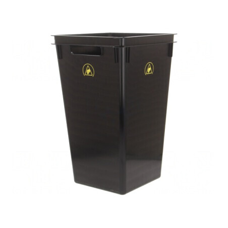 Coș de gunoi ESD 40L negru 100kΩ | Electronic-mag.ro | Componente Electronice