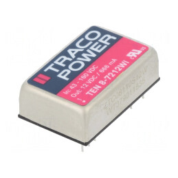 Convertor DC/DC 8W 43-160V la 12V 666mA DIP24 | Electronic-mag.ro | Componente Electronice