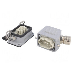 Set Conector HDC Tată-Mamă 6 Pini | Electronic-mag.ro | Componente Electronice