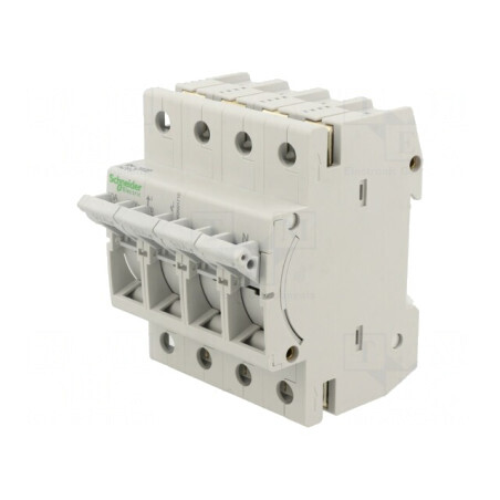 Separator Fuzibil 10A D01 pentru Șină DIN 3 Poli | Electronic-mag.ro | Componente Electronice