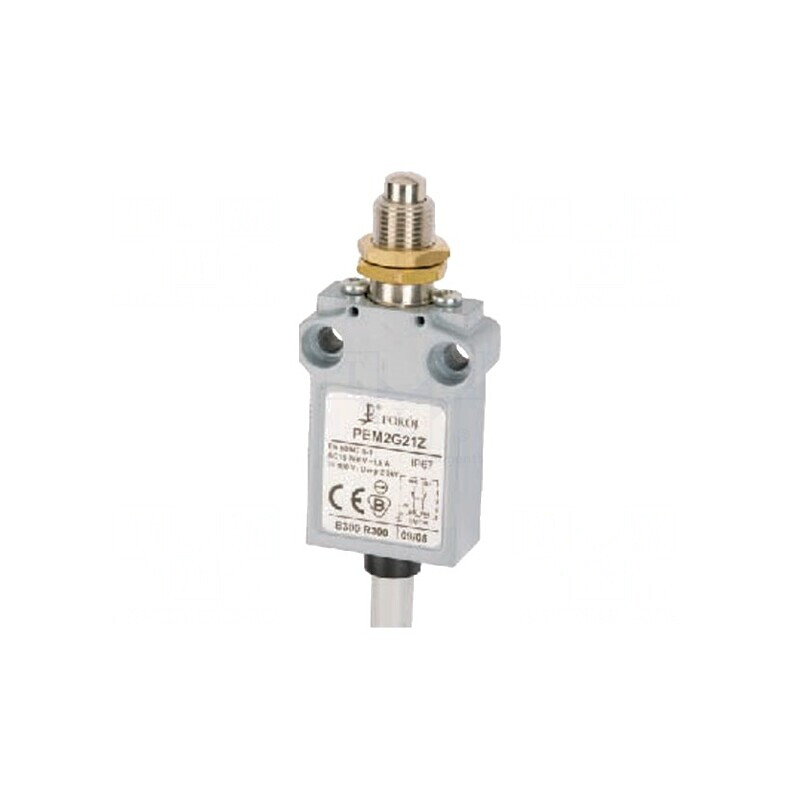 Limitator cursă bolț Ø8mm cu fixare suplimentară NO NC 5A PEM2G21Z | Electronic-mag.ro | Componente Electronice