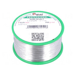 Sârmă de lipit fără plumb 0,25mm 250g Sn99,3Cu0,7