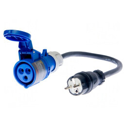 Adaptor Priză Monofazat 16A EU 265V IP40 | Electronic-mag.ro | Componente Electronice