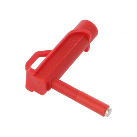 Manşon magnetic roșu 4mm cu contacte din alamă | Electronic-mag.ro | Componente Electronice