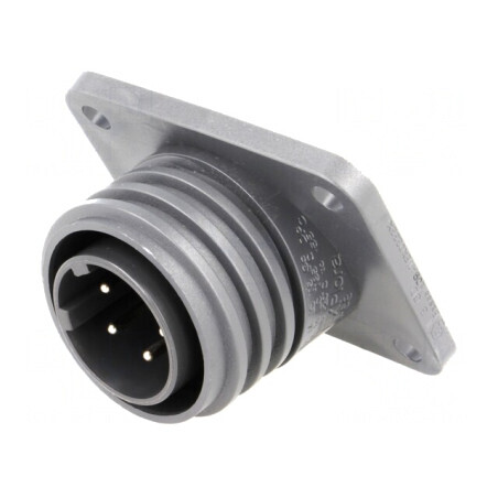 Conector circular soclu tată 5 pini alamă | Electronic-mag.ro | Componente Electronice
