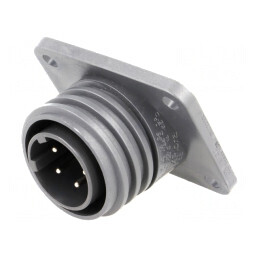 Conector circular soclu tată 5 pini alamă | Electronic-mag.ro | Componente Electronice