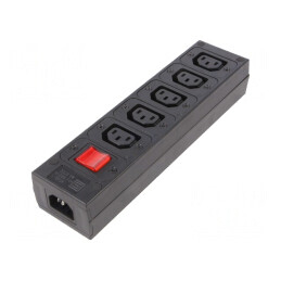 Conector de Alimentare AC Splitter 10A 250VAC IEC 60320 | Electronic-mag.ro | Componente Electronice