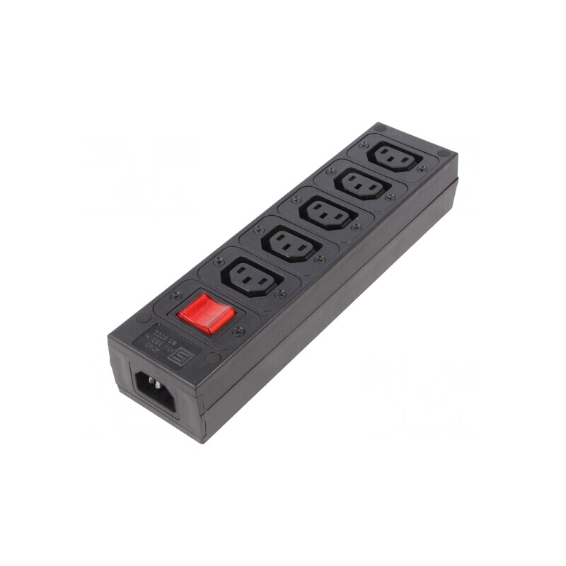Conector de Alimentare AC Splitter 10A 250VAC IEC 60320 | Electronic-mag.ro | Componente Electronice