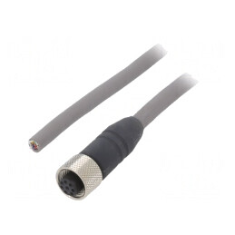Cablu de conectare M12 8 pini drept 5m IP67 | Electronic-mag.ro | Componente Electronice