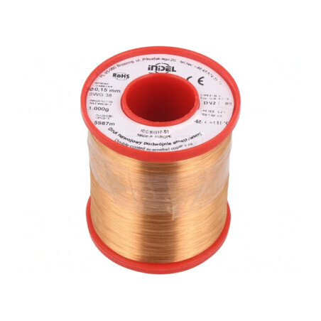 Sârmă emailată dublu 0,15mm 1kg Cu | Electronic-mag.ro | Componente Electronice