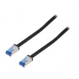 Patch Cord S/FTP Cat 6a Negru 40m 26AWG