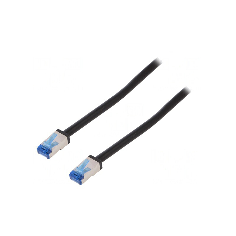 Patch Cord S/FTP Cat 6a Negru 40m 26AWG | Electronic-mag.ro | Componente Electronice